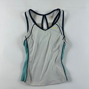 Nike Kids Girls Athletic Tank Top Teal Gray Size Youth Small 8-10